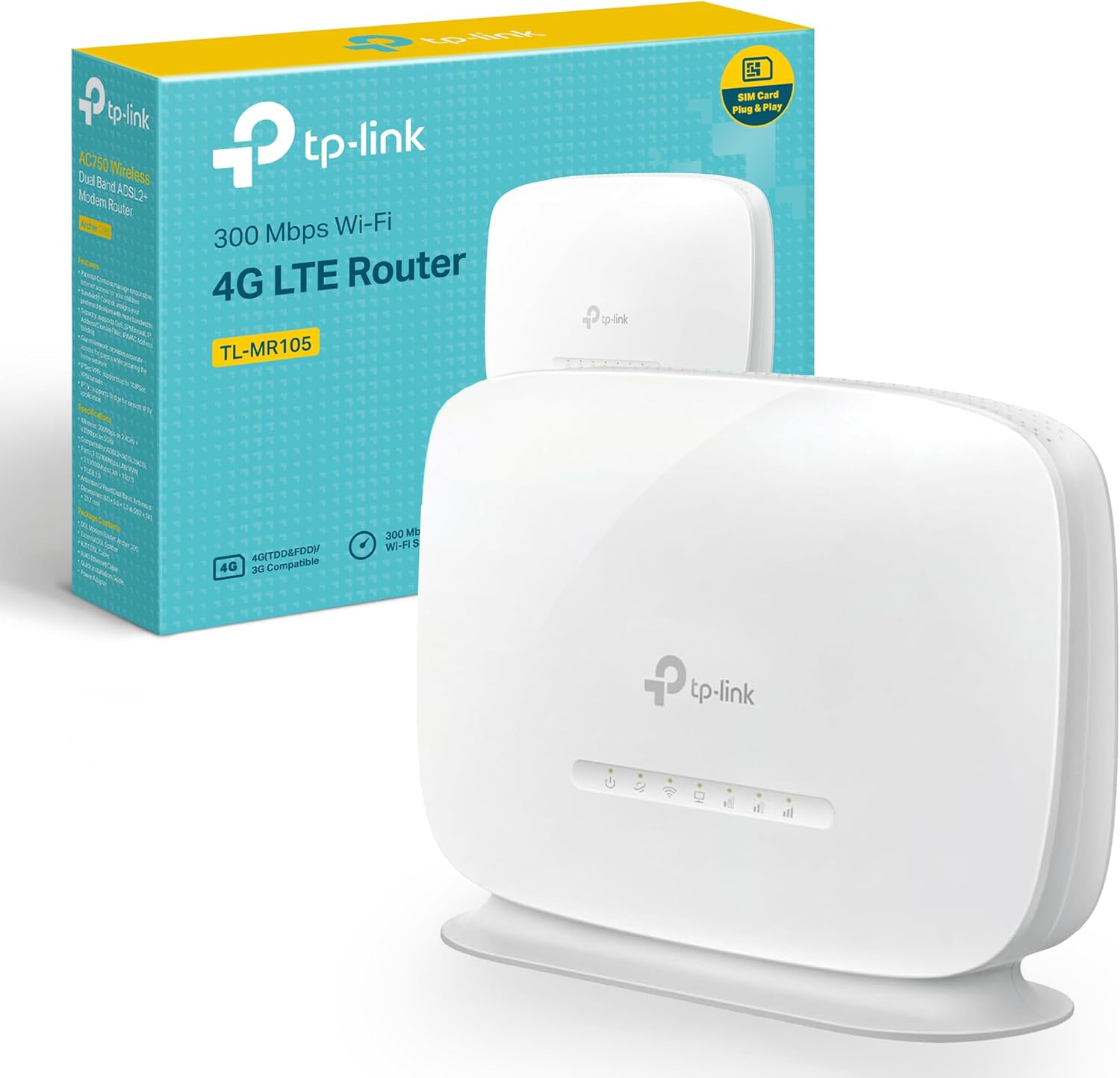 مودم سیم کارتی 4G LTE بی سیم N 300MBps تی پی لینک مدل TPLINK TL-MR105